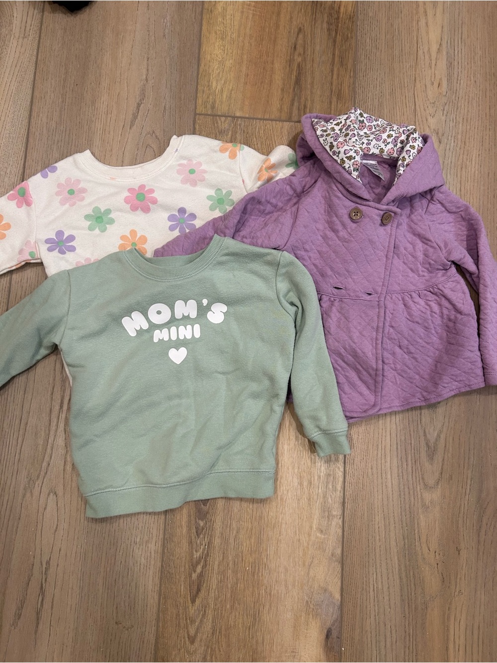 Set of 3 baby sweatshirts